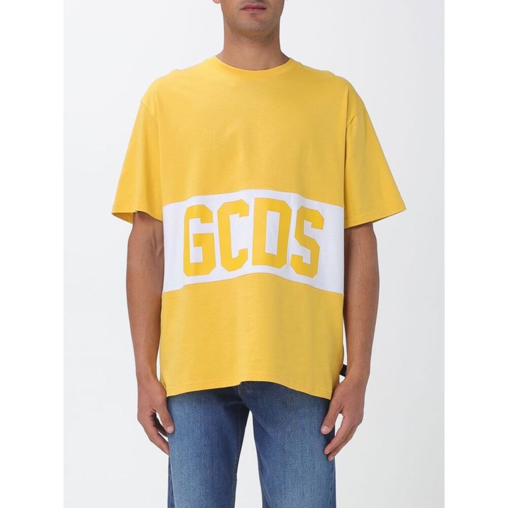 Gcds Men Cotton T-Shirt With Logo Gcds